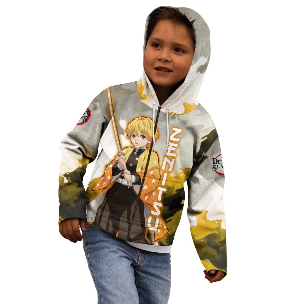 Zenitsu Agatsuma - Demon Slayer Kid Hoodie Anime Style
