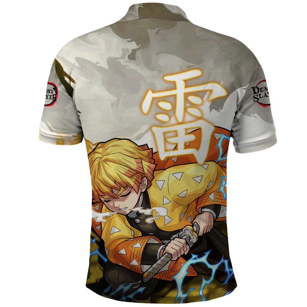 Zenitsu Agatsuma - Demon Slayer Polo Shirt Anime Style