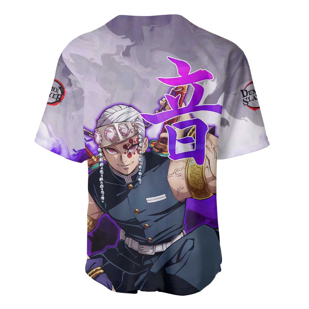 Tengen Uzui - Demon Slayer Baseball Jersey Anime Style