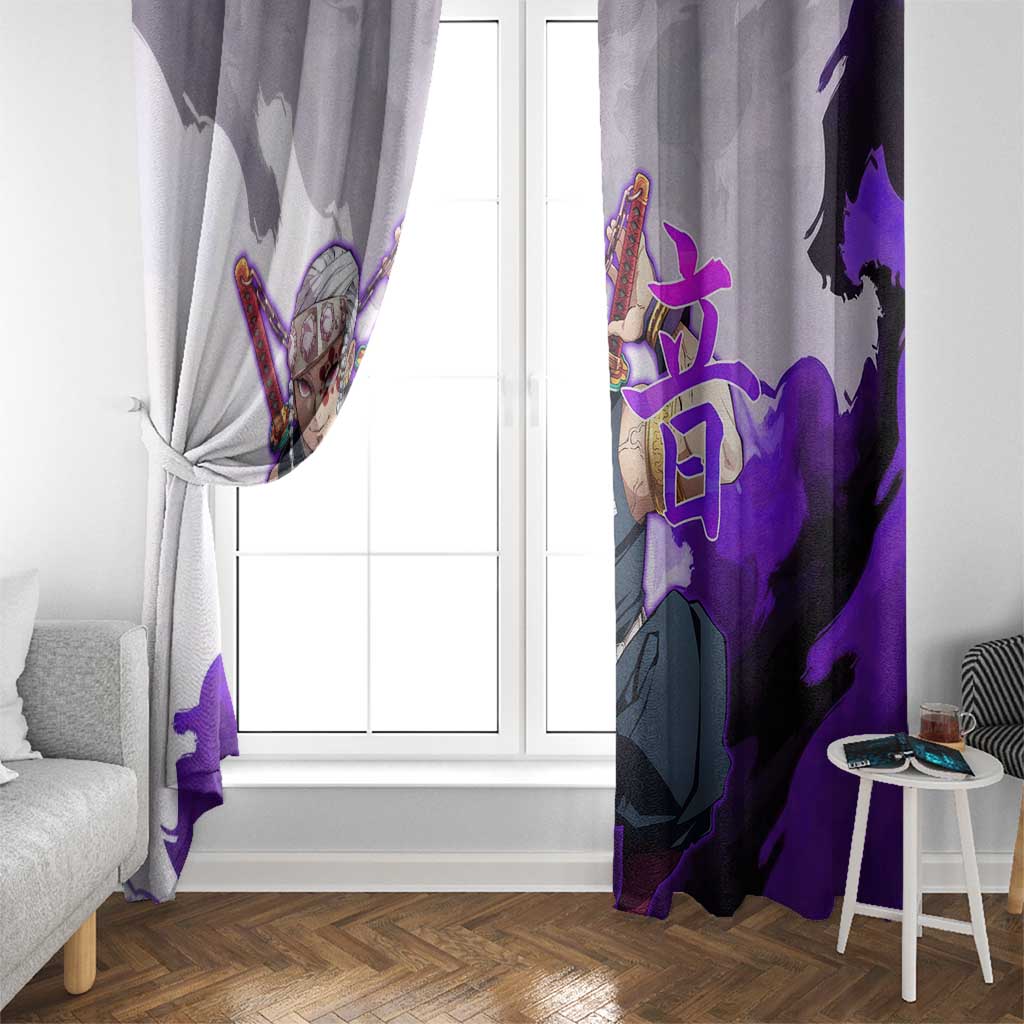 Tengen Uzui - Demon Slayer Window Curtain Anime Style