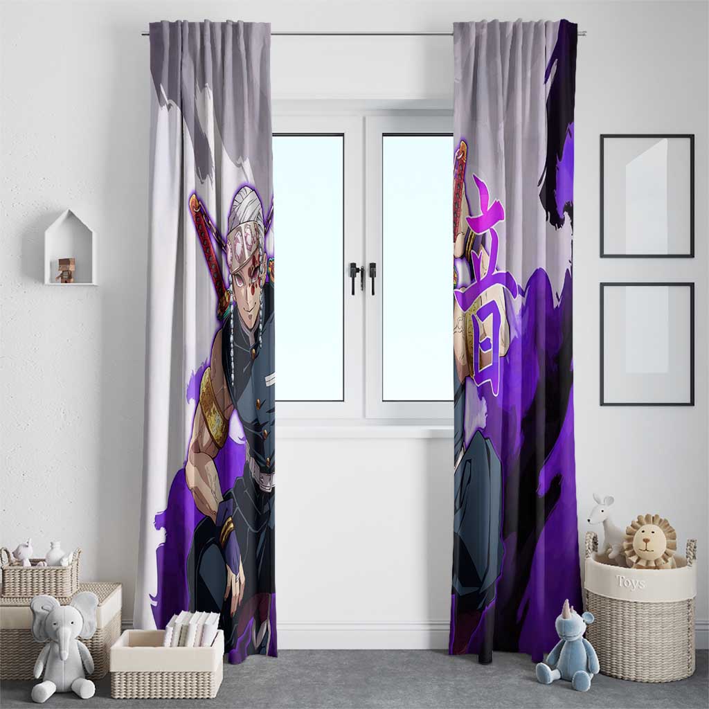 Tengen Uzui - Demon Slayer Window Curtain Anime Style