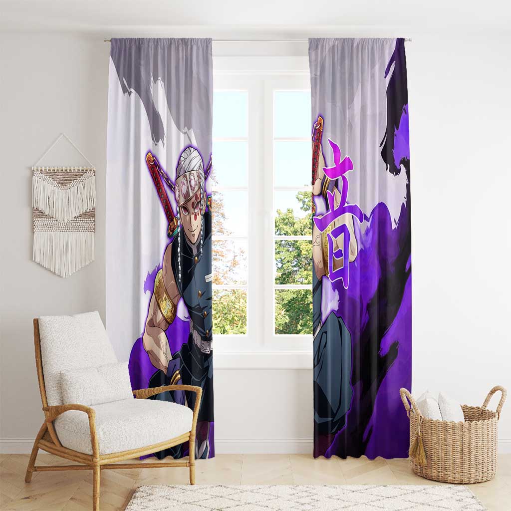 Tengen Uzui - Demon Slayer Window Curtain Anime Style