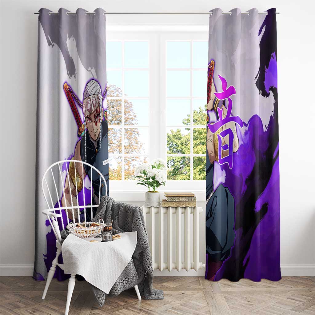 Tengen Uzui - Demon Slayer Window Curtain Anime Style