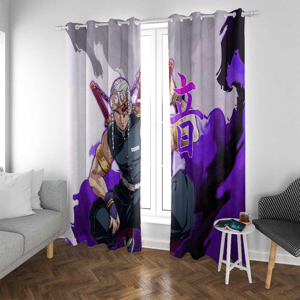 Tengen Uzui - Demon Slayer Window Curtain Anime Style