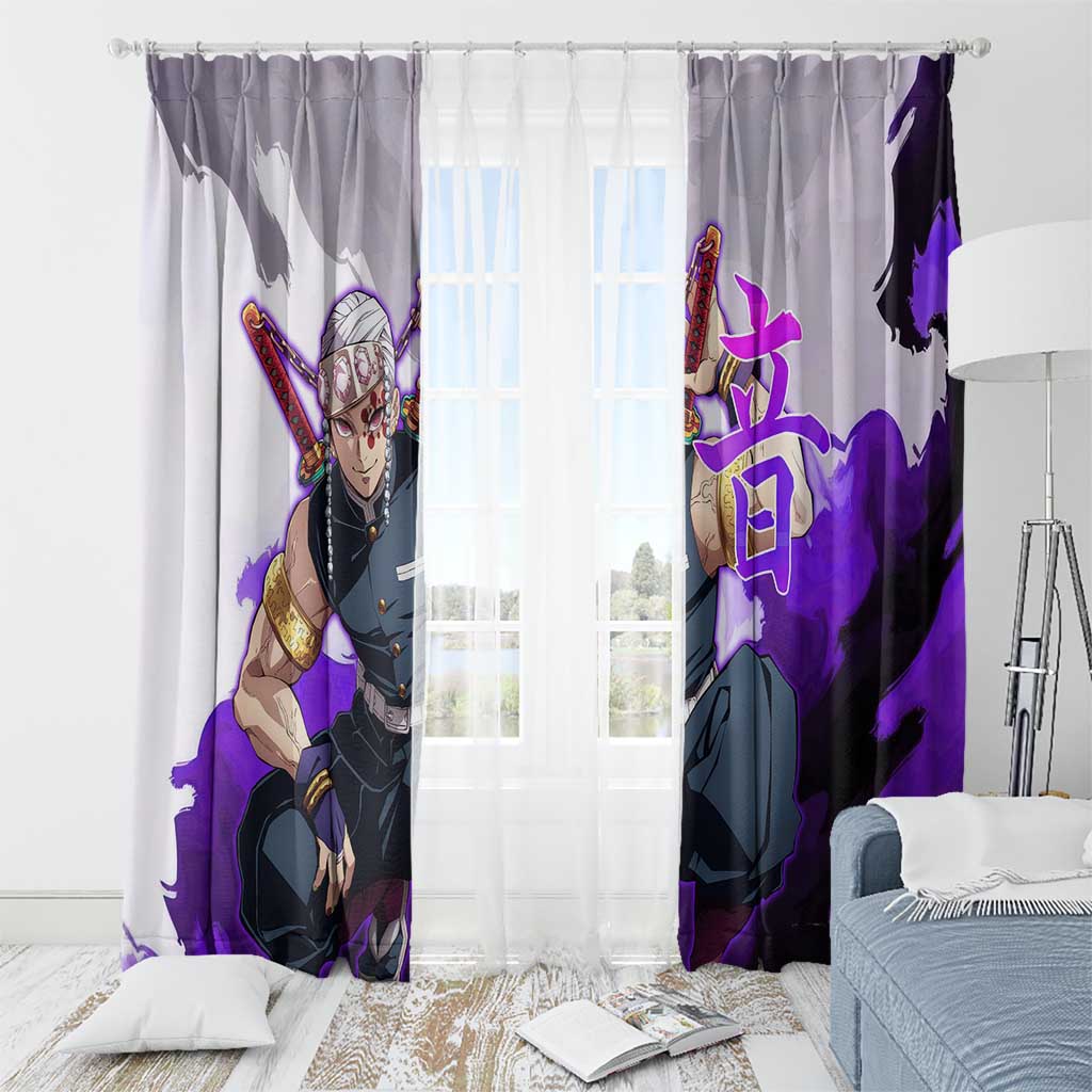 Tengen Uzui - Demon Slayer Window Curtain Anime Style