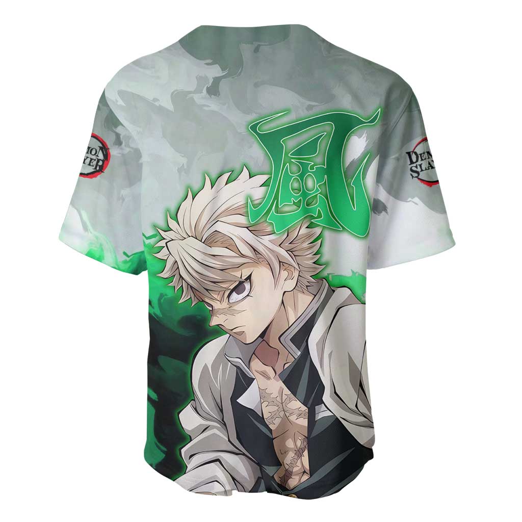 Sanemi Shinazugawa - Demon Slayer Baseball Jersey Anime Style