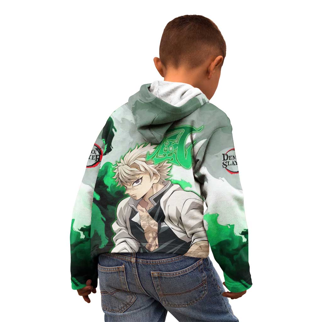 Sanemi Shinazugawa - Demon Slayer Kid Hoodie Anime Style