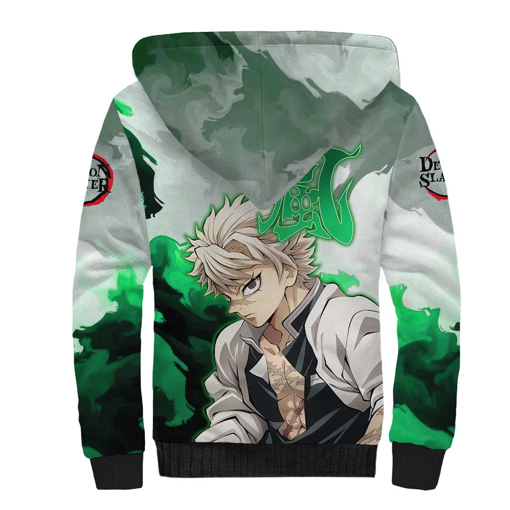 Sanemi Shinazugawa - Demon Slayer Sherpa Hoodie Anime Style
