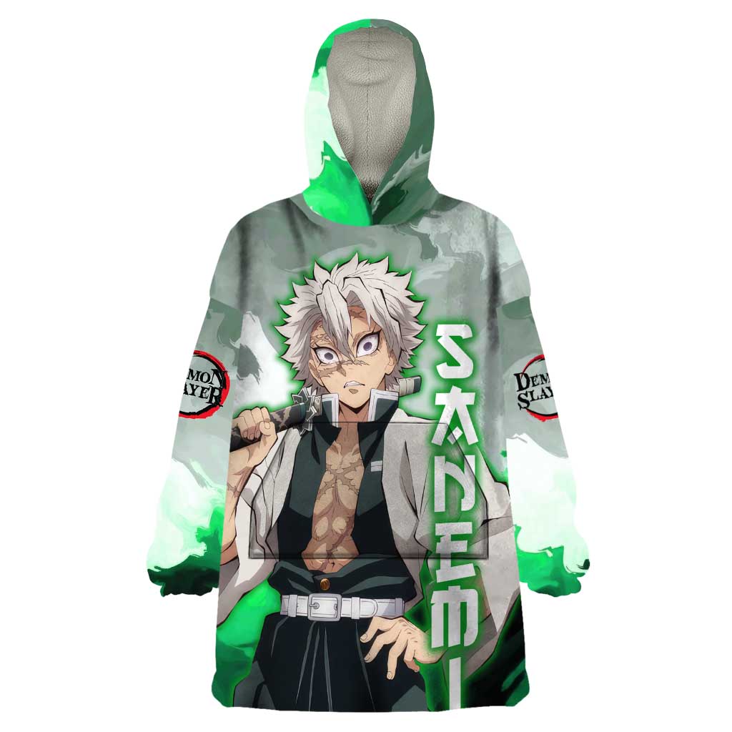 Sanemi Shinazugawa - Demon Slayer Wearable Blanket Hoodie Anime Style