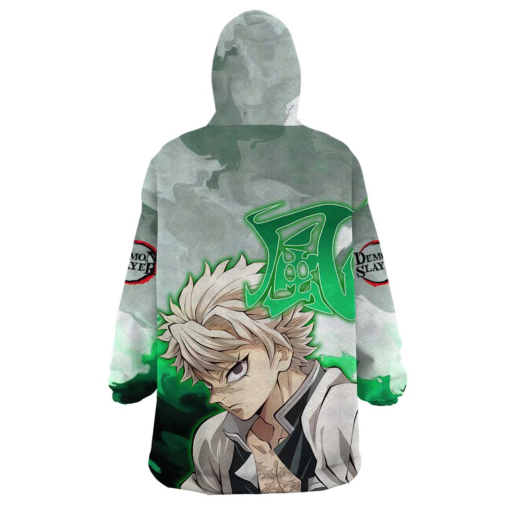 Sanemi Shinazugawa - Demon Slayer Wearable Blanket Hoodie Anime Style
