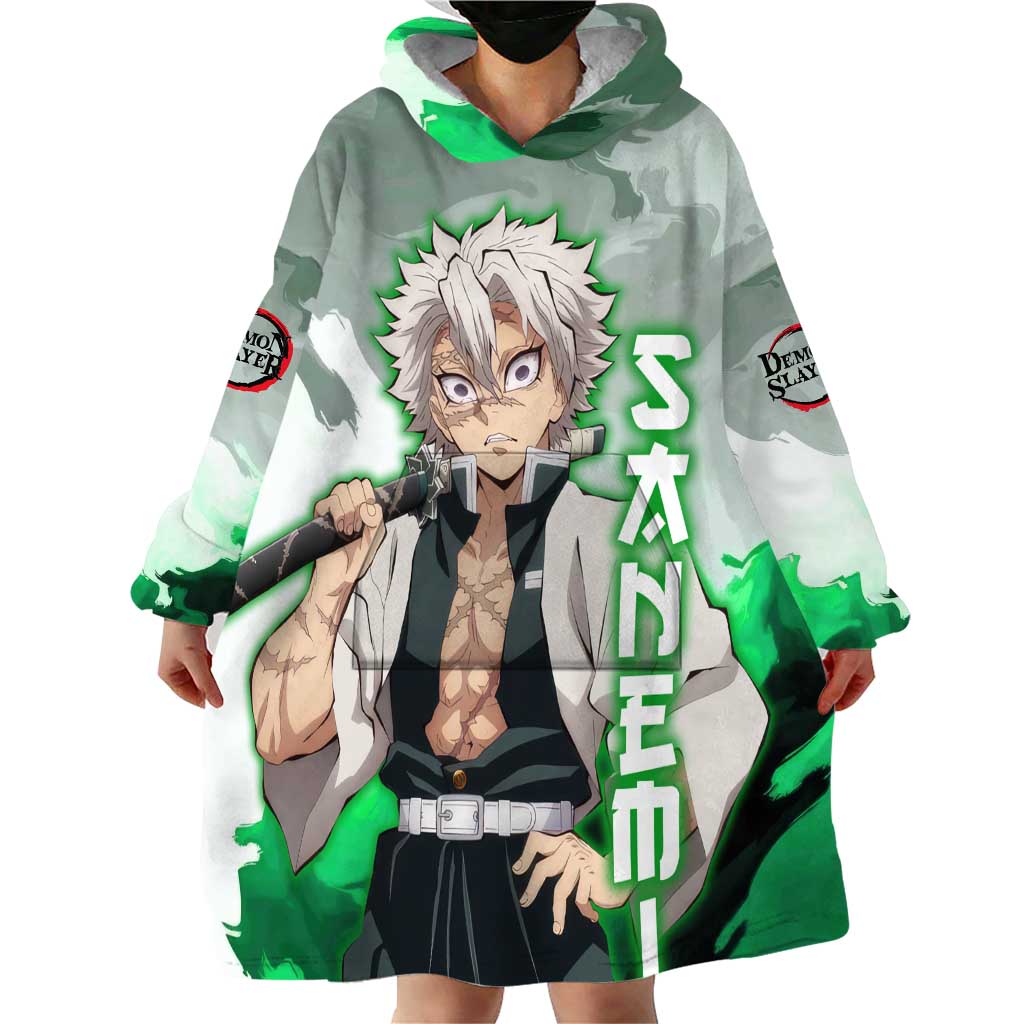 Sanemi Shinazugawa - Demon Slayer Wearable Blanket Hoodie Anime Style