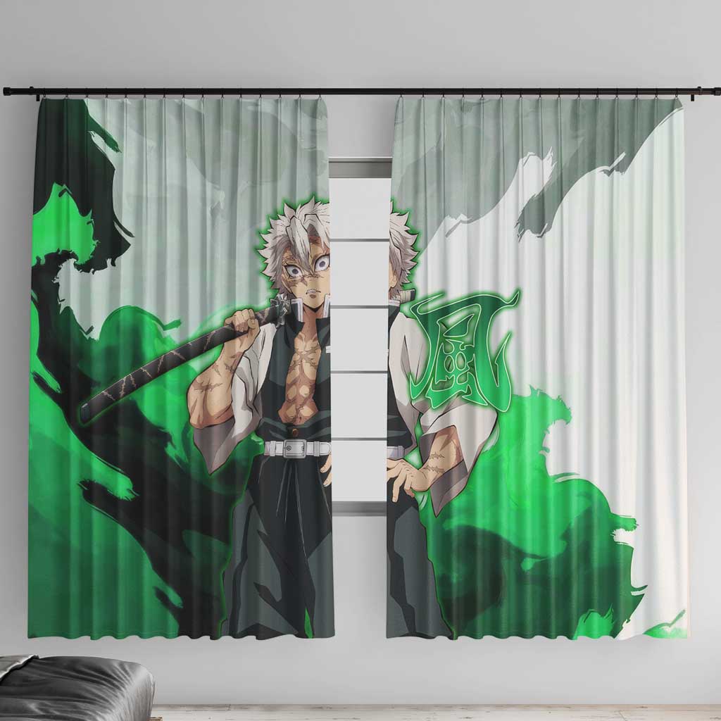 Sanemi Shinazugawa - Demon Slayer Window Curtain Anime Style