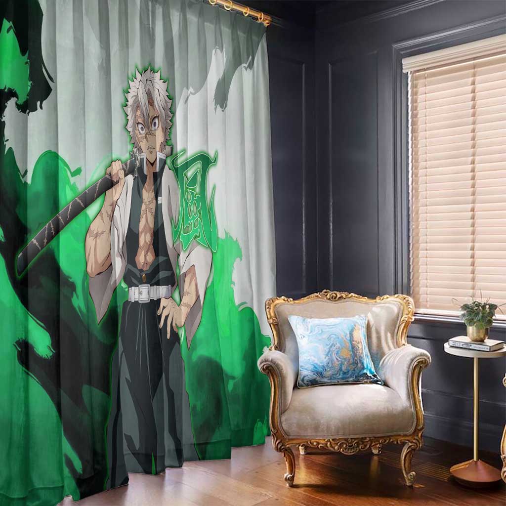 Sanemi Shinazugawa - Demon Slayer Window Curtain Anime Style