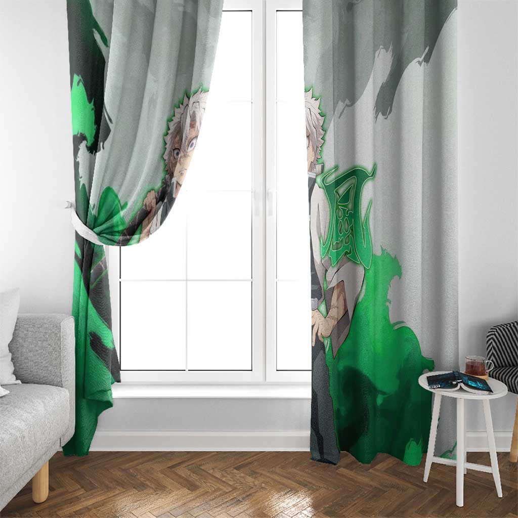 Sanemi Shinazugawa - Demon Slayer Window Curtain Anime Style