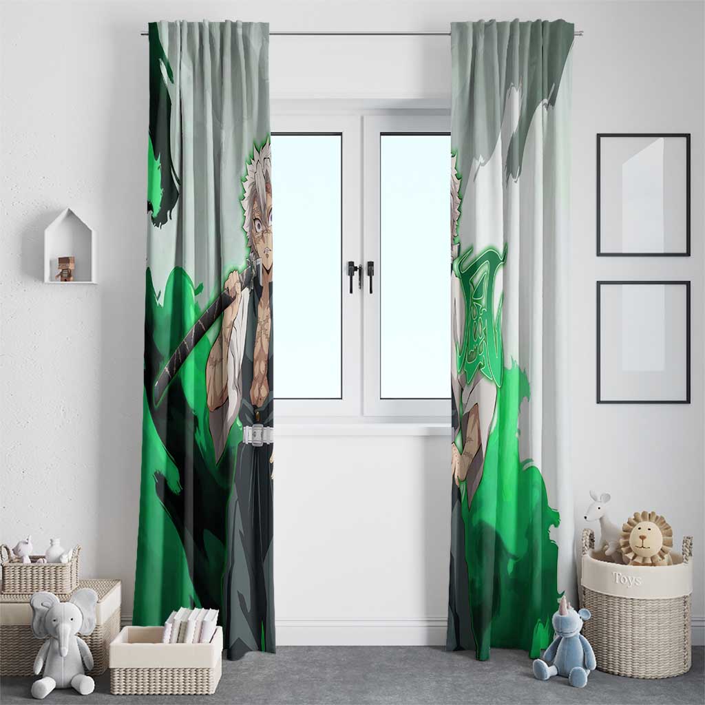 Sanemi Shinazugawa - Demon Slayer Window Curtain Anime Style