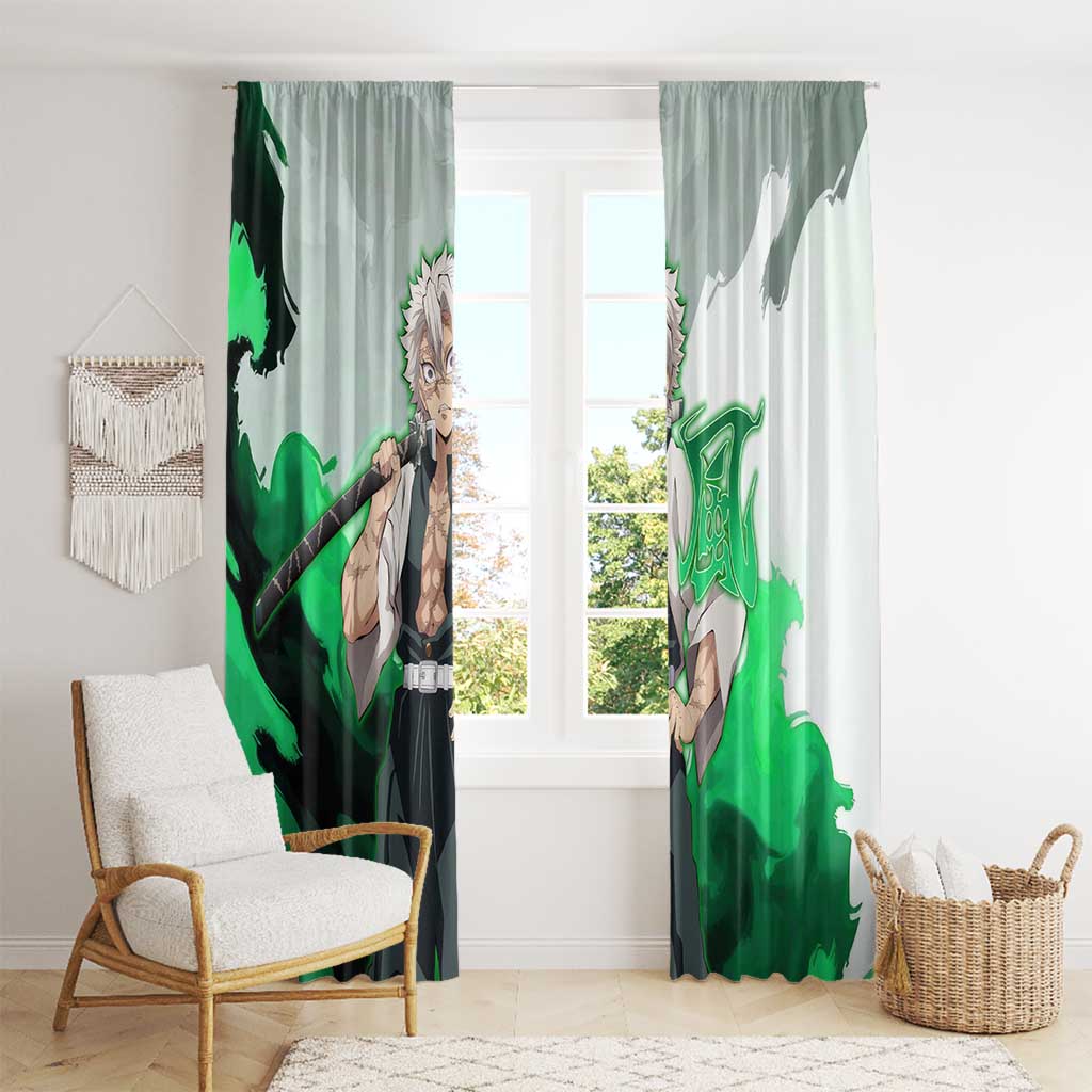 Sanemi Shinazugawa - Demon Slayer Window Curtain Anime Style