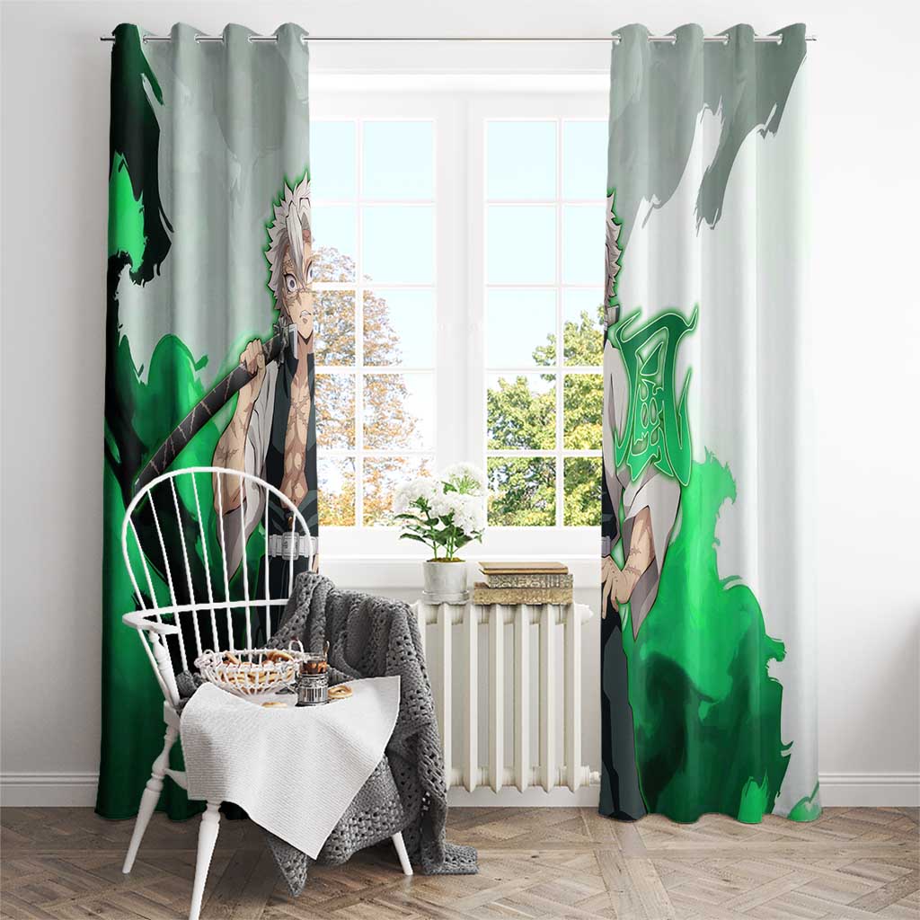 Sanemi Shinazugawa - Demon Slayer Window Curtain Anime Style
