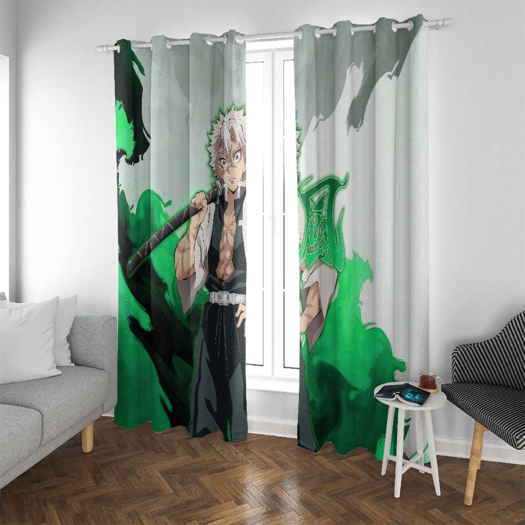 Sanemi Shinazugawa - Demon Slayer Window Curtain Anime Style