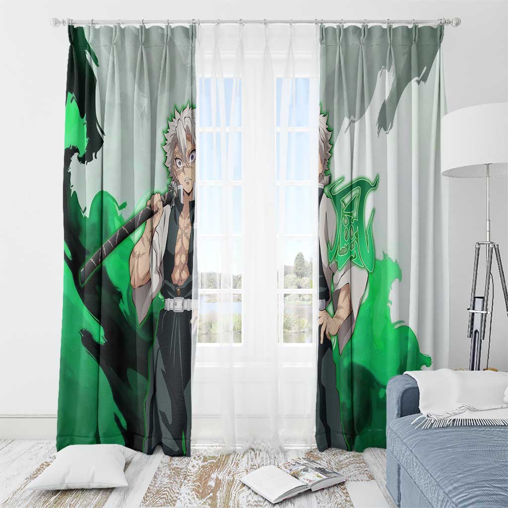 Sanemi Shinazugawa - Demon Slayer Window Curtain Anime Style
