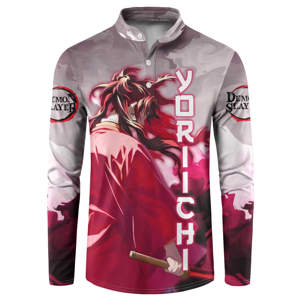 Tsugikuni Yoriichi - Demon Slayer Button Sweatshirt Anime Style