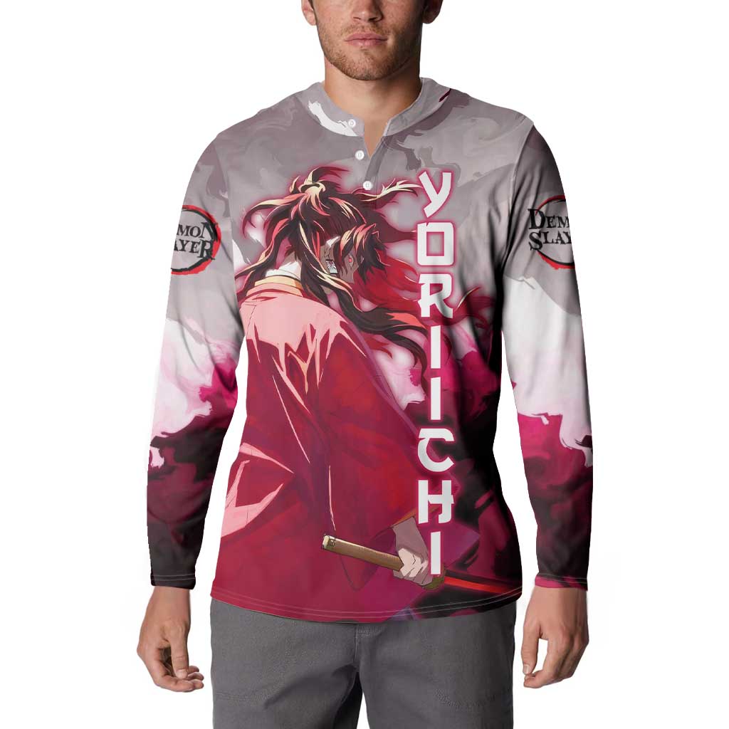 Tsugikuni Yoriichi - Demon Slayer Button Sweatshirt Anime Style