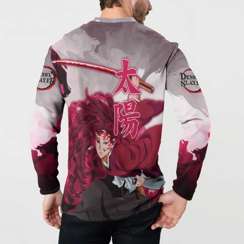 Tsugikuni Yoriichi - Demon Slayer Button Sweatshirt Anime Style