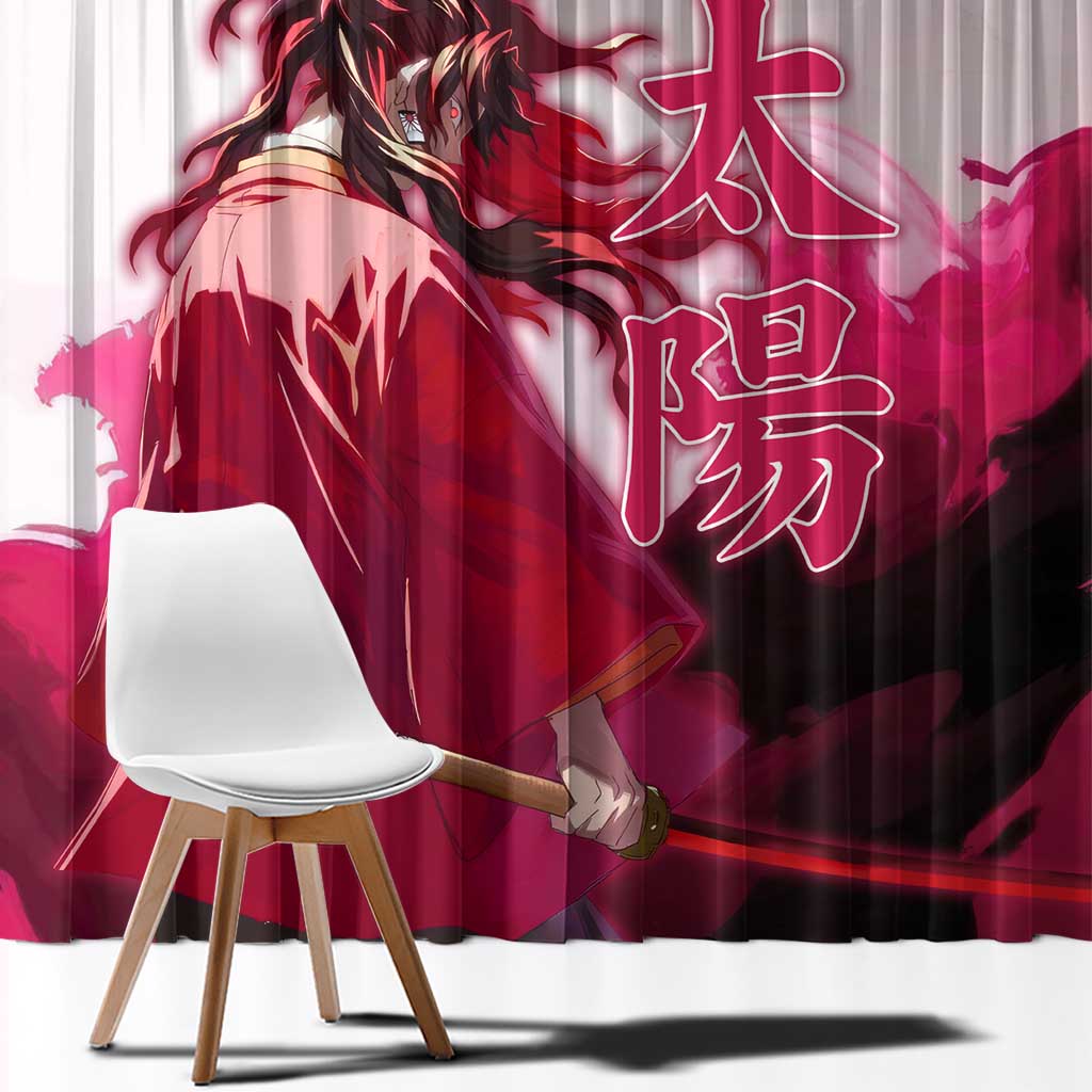 Tsugikuni Yoriichi - Demon Slayer Window Curtain Anime Style