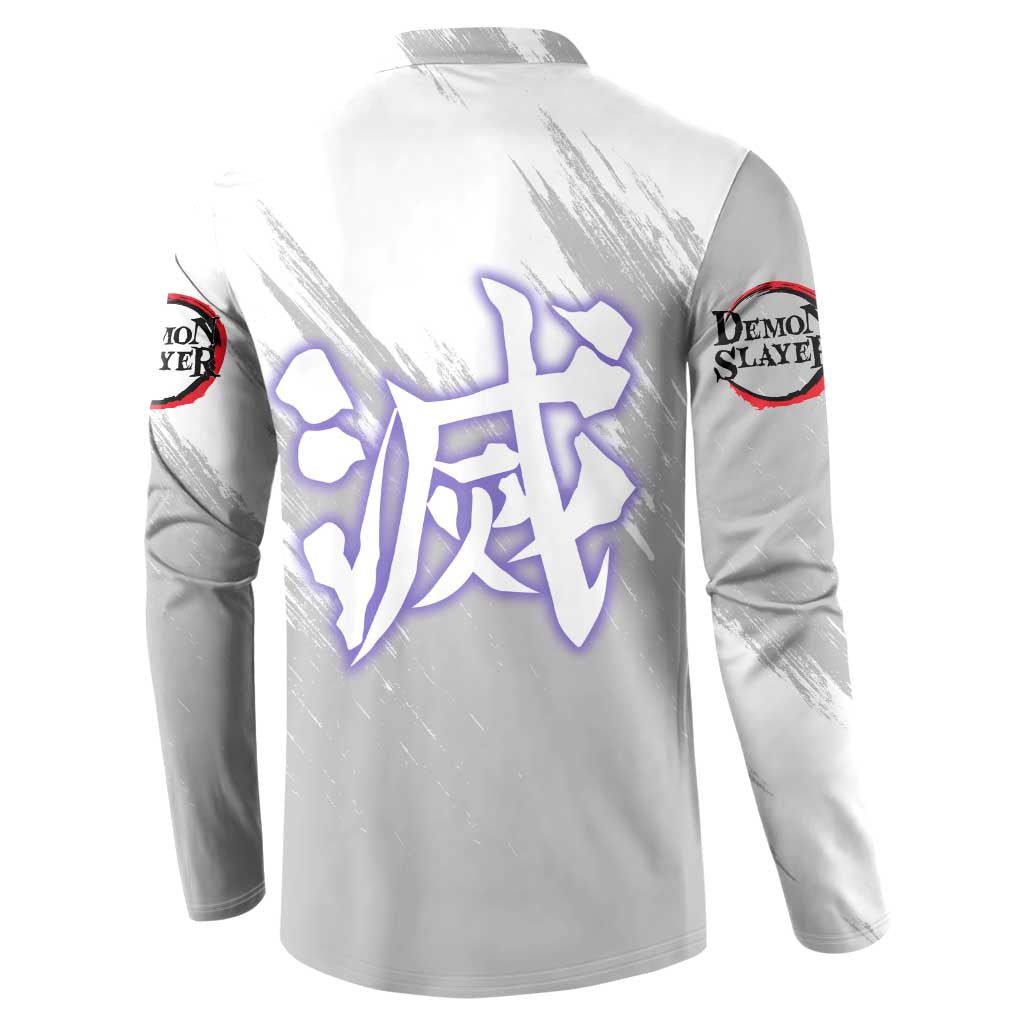 Shinobu Kochou - Semon Slayer Button Sweatshirt Anime Style