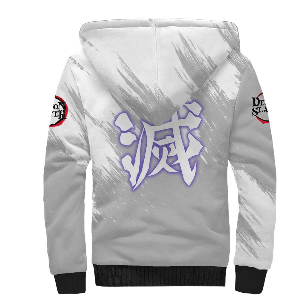Shinobu Kochou - Semon Slayer Sherpa Hoodie Anime Style
