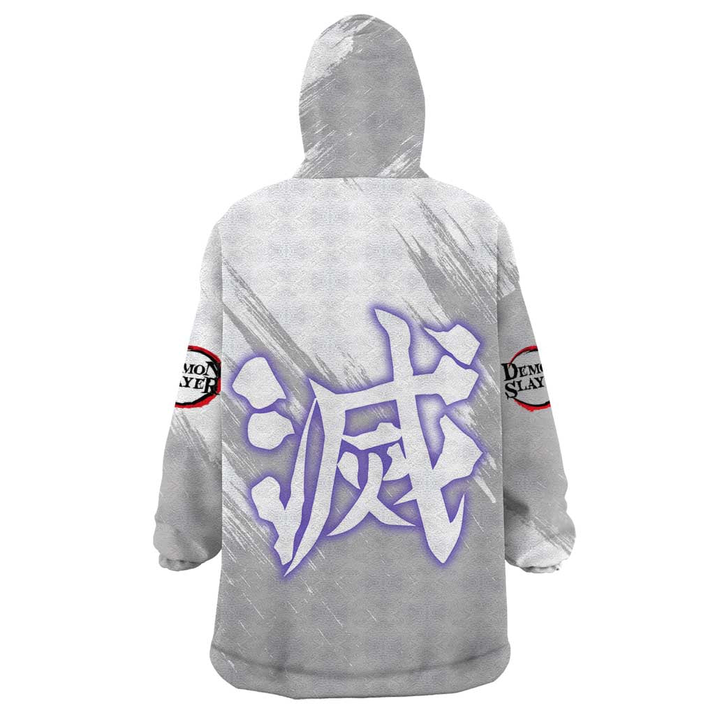 Shinobu Kochou - Semon Slayer Wearable Blanket Hoodie Anime Style