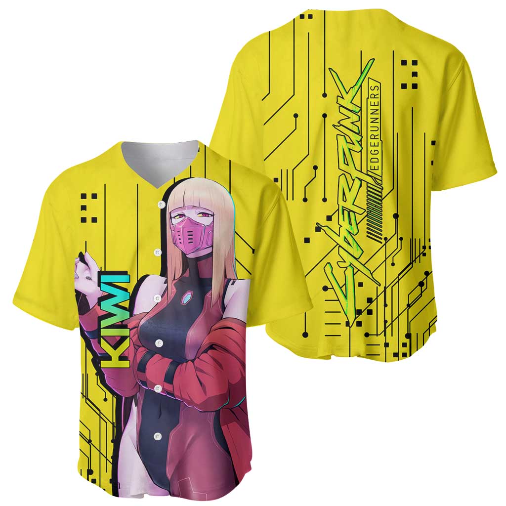 Kiwi - Cyberpunk Edgerunners Baseball Jersey Anime Style