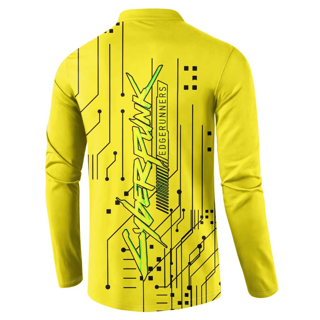 Kiwi - Cyberpunk Edgerunners Button Sweatshirt Anime Style