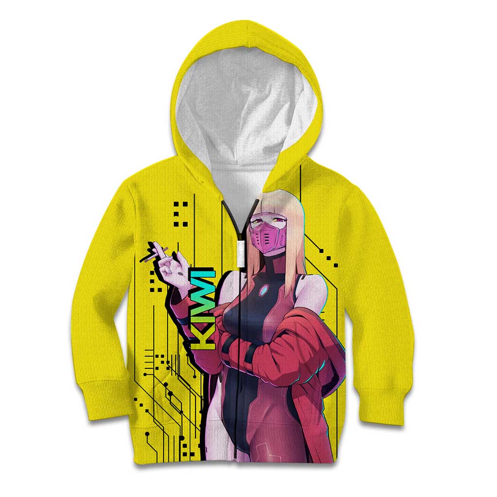 Kiwi - Cyberpunk Edgerunners Kid Hoodie Anime Style