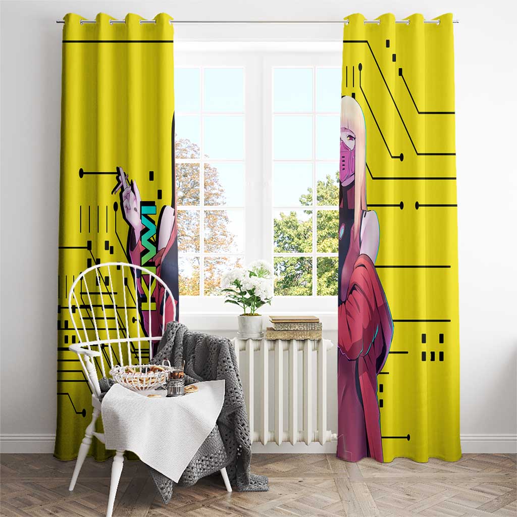 Kiwi - Cyberpunk Edgerunners Window Curtain Anime Style