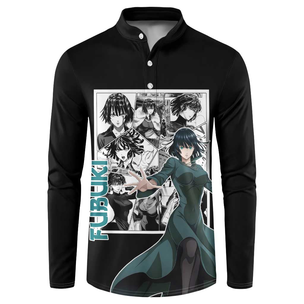 Fubuki - One Punch Man Button Sweatshirt Anime Mix Manga Style