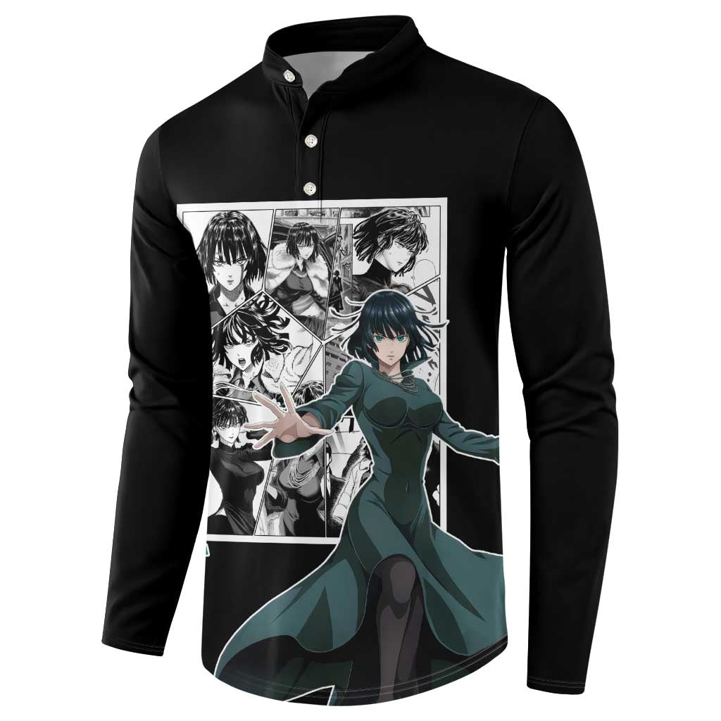 Fubuki - One Punch Man Button Sweatshirt Anime Mix Manga Style