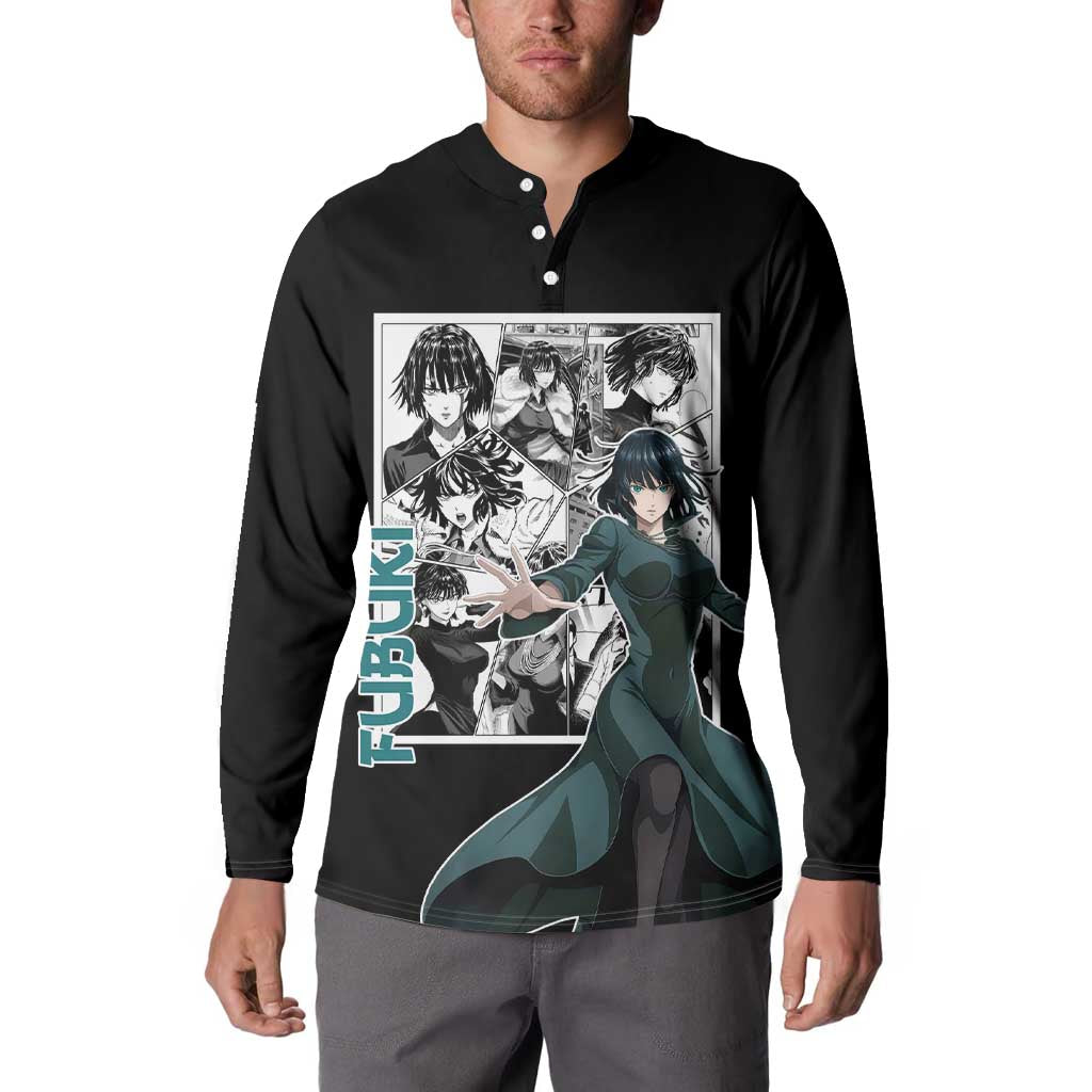 Fubuki - One Punch Man Button Sweatshirt Anime Mix Manga Style