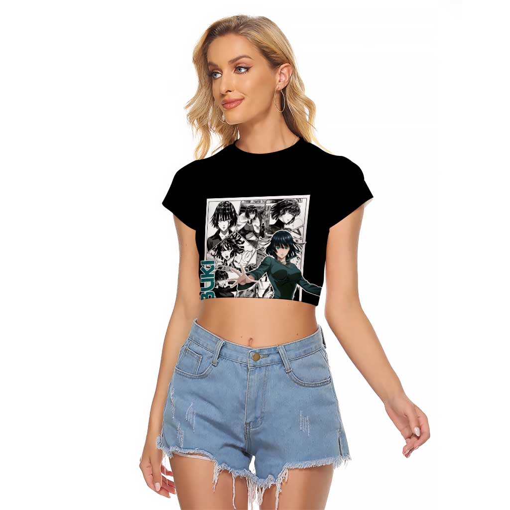 Fubuki - One Punch Man Raglan Cropped T Shirt Anime Mix Manga Style