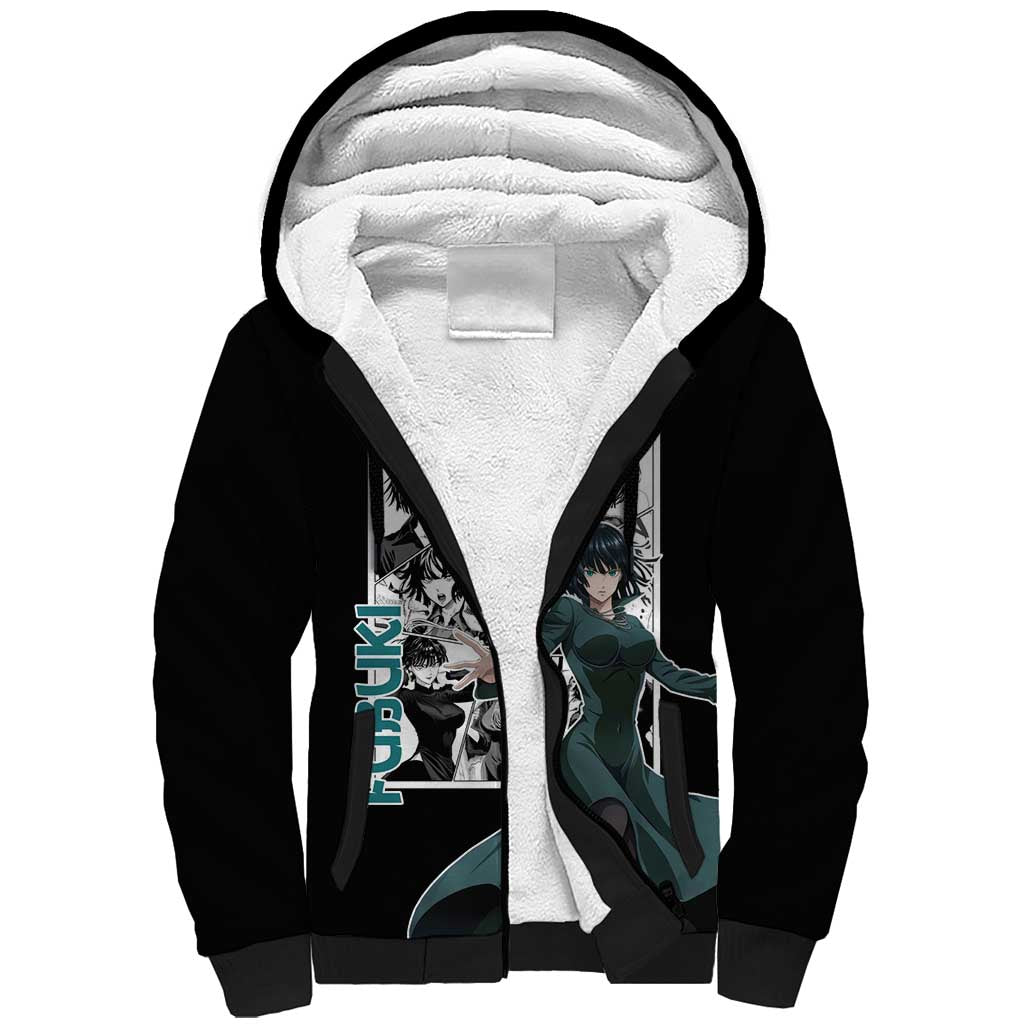 Fubuki - One Punch Man Sherpa Hoodie Anime Mix Manga Style