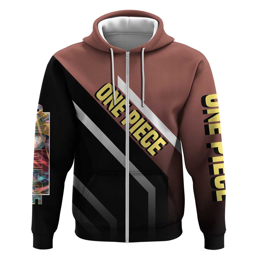 Usopp One Piece Hoodie with Slingshot and Courageous Adventure Pose Design - The Mazicc