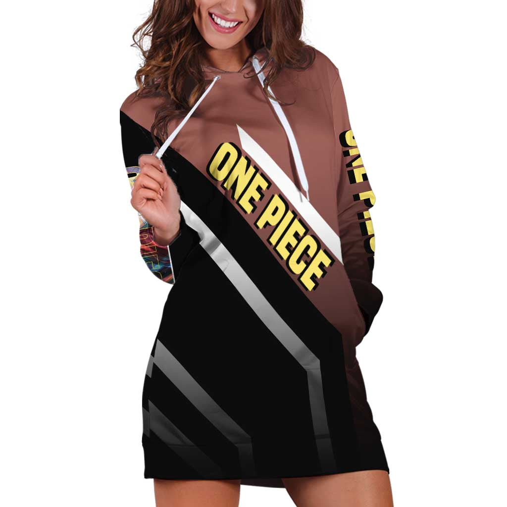 Usopp One Piece Hoodie Dress with Slingshot and Courageous Adventure Pose Design - The Mazicc