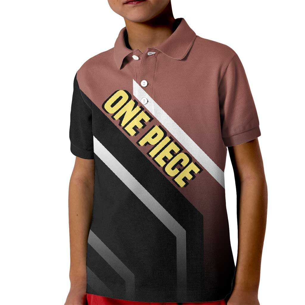 Usopp One Piece Kid Polo Shirt with Slingshot and Courageous Adventure Pose Design - The Mazicc