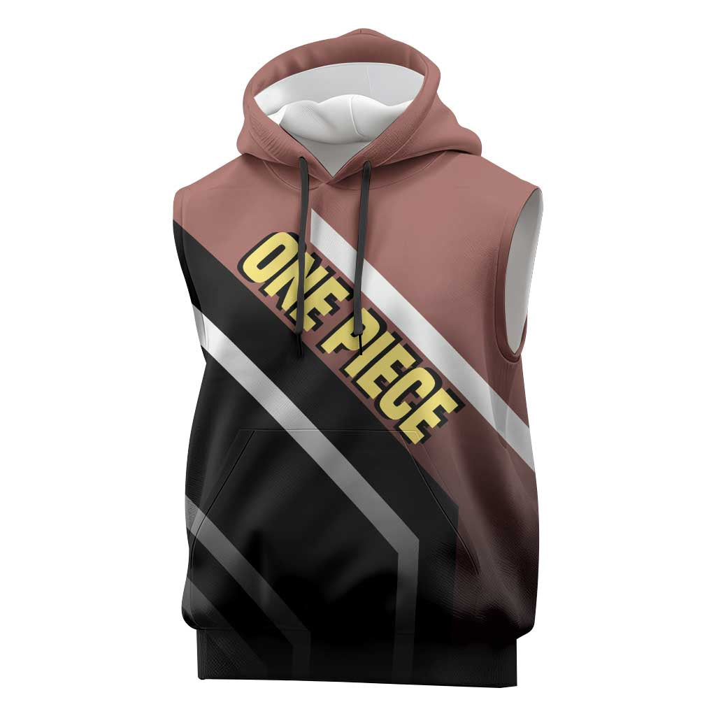 Usopp One Piece Sleeveless Hoodie with Slingshot and Courageous Adventure Pose Design - The Mazicc