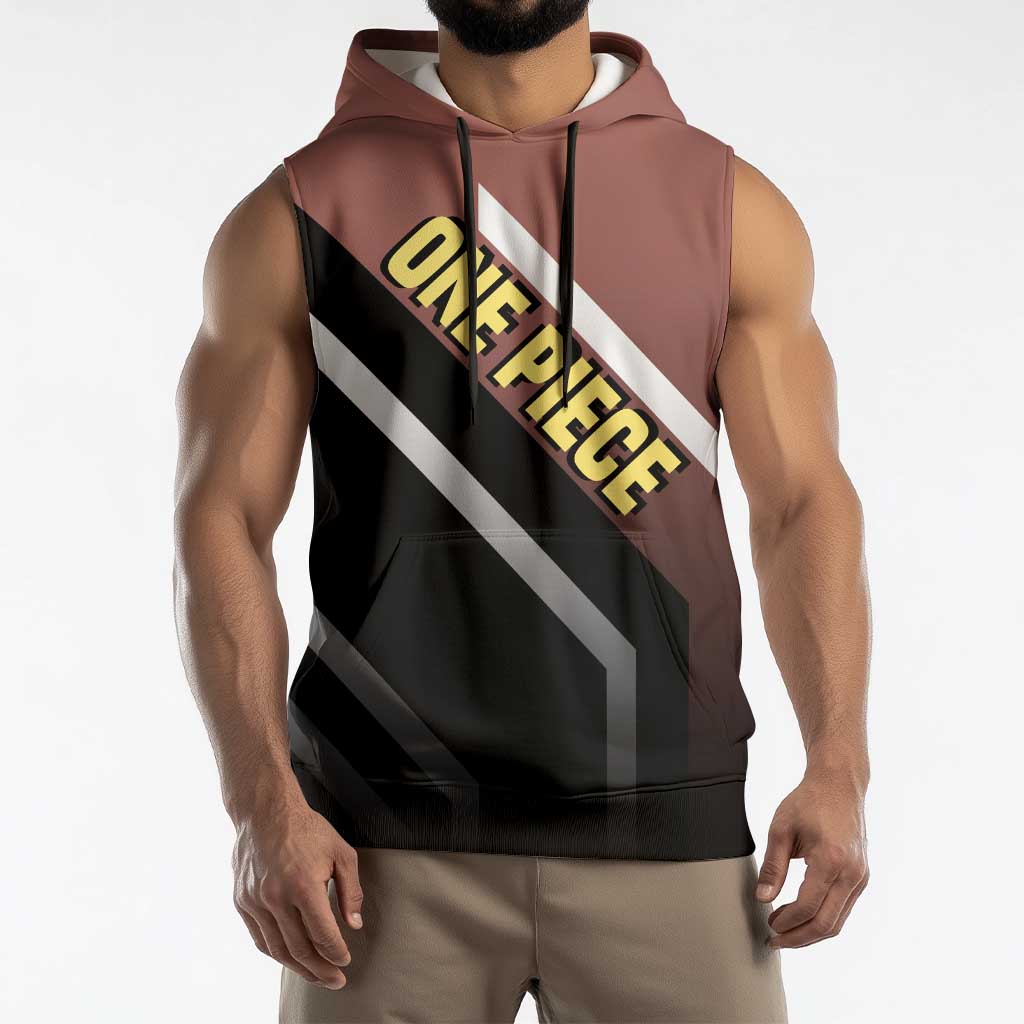 Usopp One Piece Sleeveless Hoodie with Slingshot and Courageous Adventure Pose Design - The Mazicc