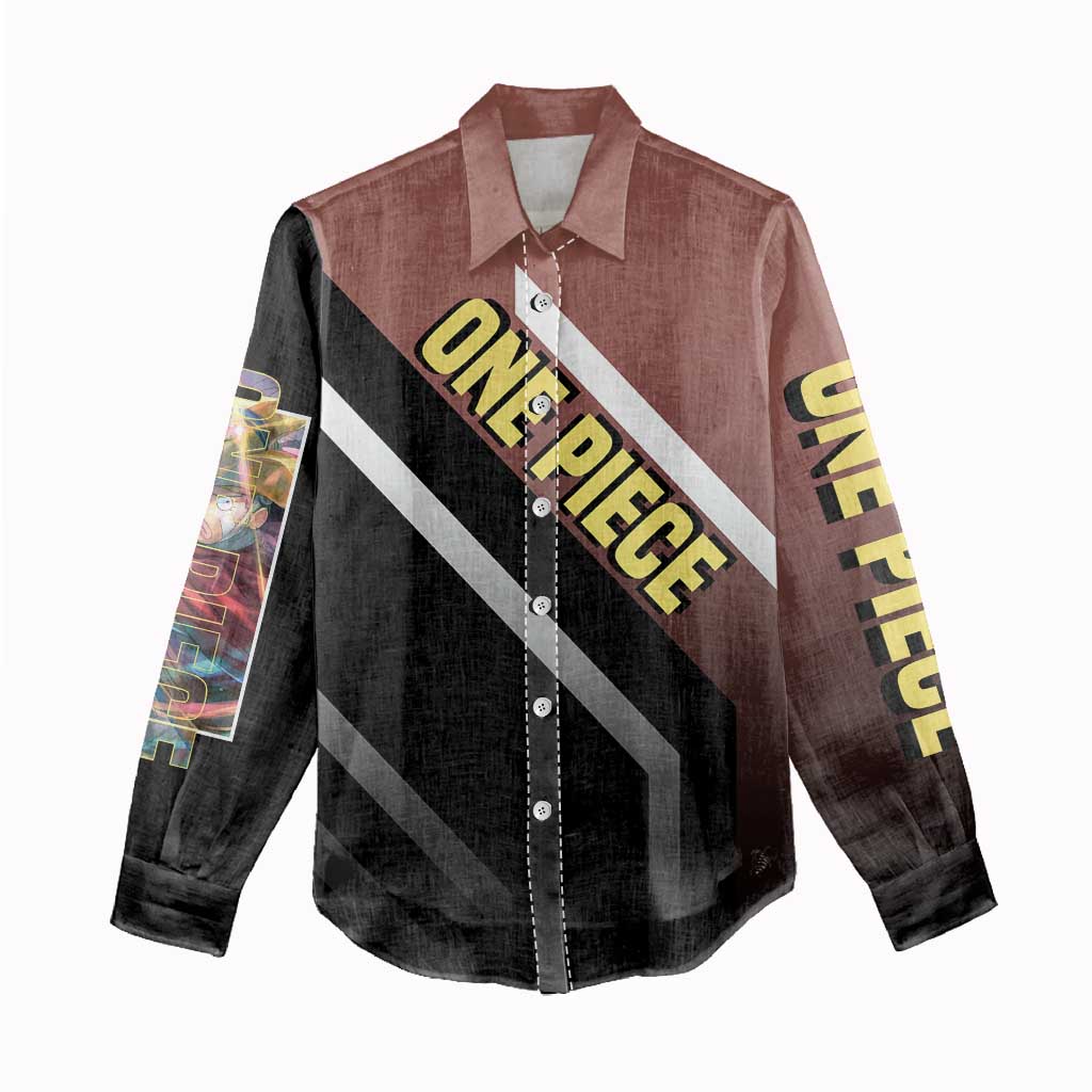 Usopp One Piece Women Casual Shirt with Slingshot and Courageous Adventure Pose Design - The Mazicc