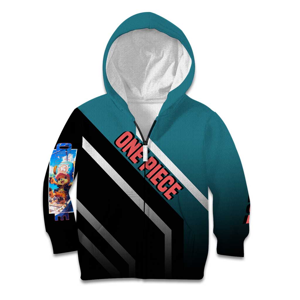 Tony Tony Chopper One Piece Kid Hoodie with Cute Reindeer Pose and Medical Gear Design - The Mazicc