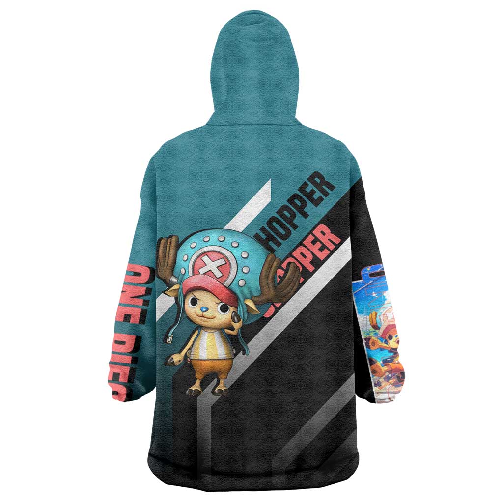 Tony Tony Chopper One Piece Wearable Blanket Hoodie with Cute Reindeer Pose and Medical Gear Design - The Mazicc