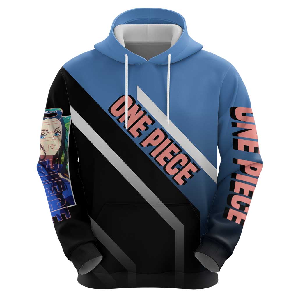 Nico Robin One Piece Hoodie with Elegant Pose and Archaeologist Design - The Mazicc