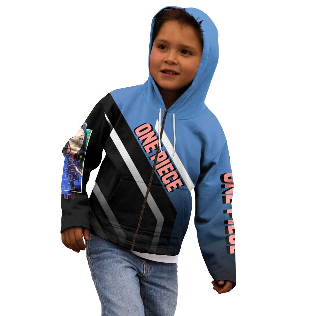 Nico Robin One Piece Kid Hoodie with Elegant Pose and Archaeologist Design - The Mazicc