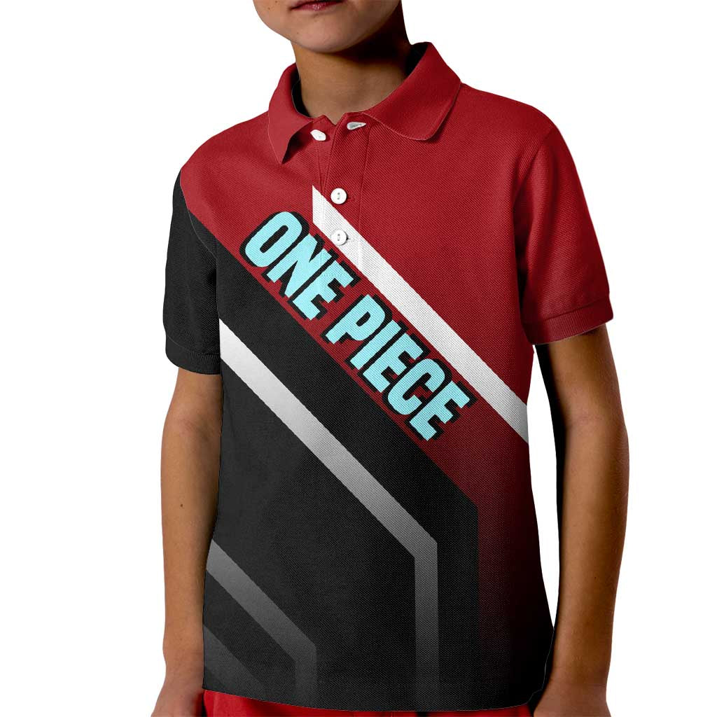 Franky One Piece Kid Polo Shirt with Cyborg Arms and Bold Mechanical Design - The Mazicc